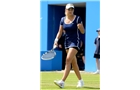 BIRMINGHAM, ENGLAND - JUNE 10:  Aleksandra Wozniak of Canada in action during her first round match against Heather Watson of Great Britain on day two of the Aegon Classic at Edgbaston Priory Club on June 10, 2014 in Birmingham, England.  (Photo by Tom Dulat/Getty Images)